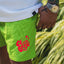 Beach Shorts "Citrus"- Grn/Red - Men's