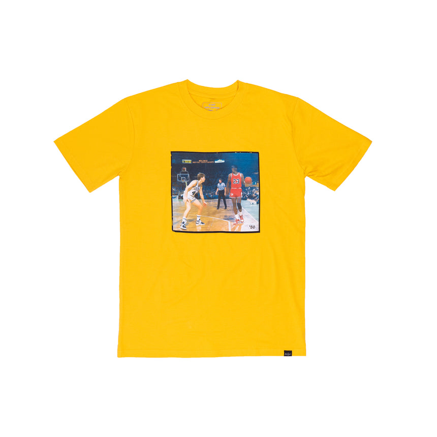 Yellow and red jordan hot sale shirt