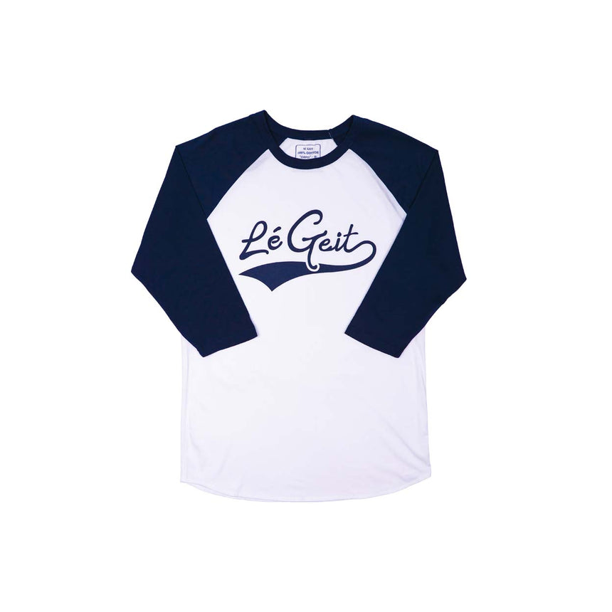 The GOAT Baseball Tee - White/Navy - Men's