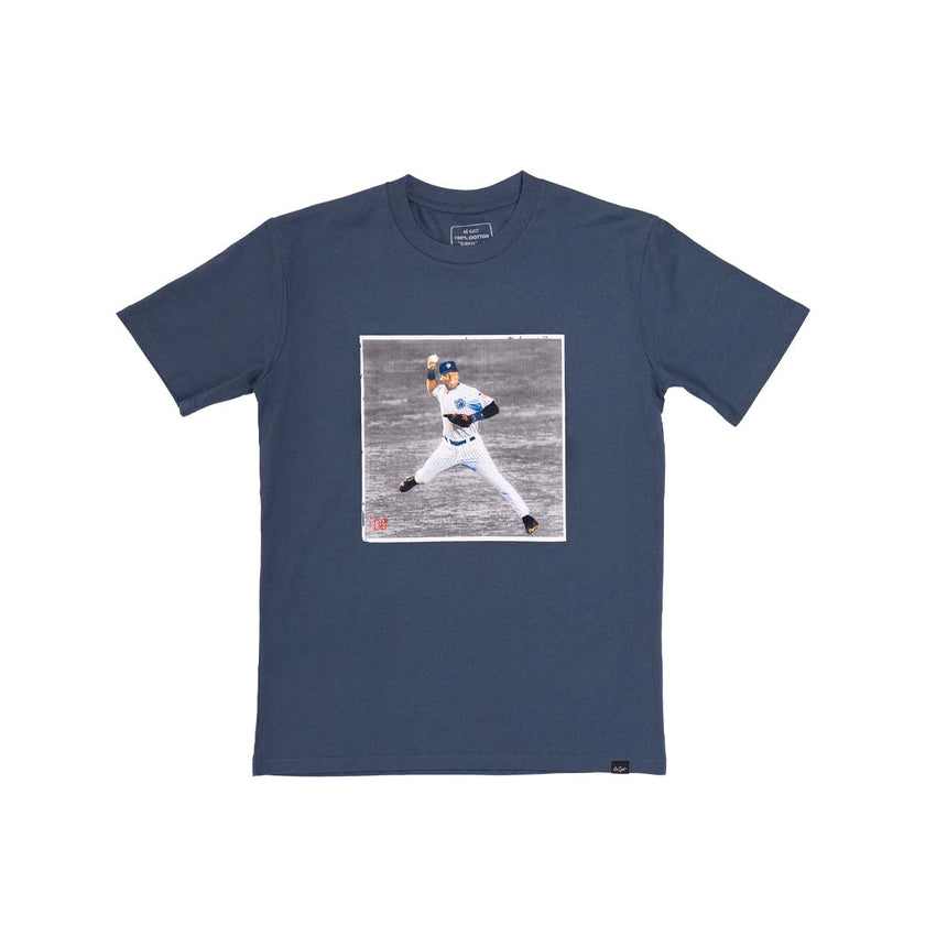 Jeter Jump Throw '08 T-Shirt - Petrol Blue - Men's – Lé Geit Studio