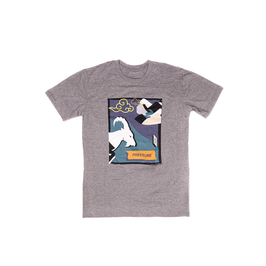 Mountain Goat Pressure T-Shirt - Grey - Men's